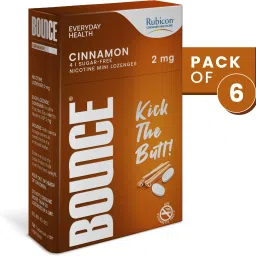 BOUNCE Nicotine Mini Lozenge 2mg | Cinnamon Flavour, Sugar Free | Helps Quit smoking | 24 count Smoking Cessations-image-84