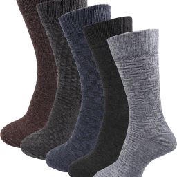 Men Self Design Calf Length-image-3