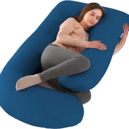 linenovation "Enjoy full-body comfort and support for a more peaceful pregnancy journey." Microfibre Solid Pregnancy Pillow Pack of 1-picture-37
