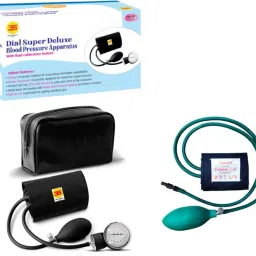 3S Dial Super Deluxe 3SDL400 Aneroid Sphygmomanometer and Diamond Pediatric Bp Cuff Bp Monitor-image-40