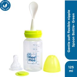 meemee Baby bottle gentle soft flexible nipple BPA free food grade polypropylene bottle- Silicone-picture-30
