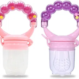 Baby Pacifier New Born With Rattle Handle Silicone Fresh Fruit Safe Kids Soother-27
