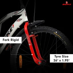 buke DRACO 26T MTB Cycle for Boys & Men with V Brake & Carrier 85% Pre Fitted 26 T (inch) Mountain Cycle image 5
