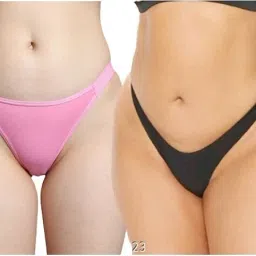 Pack of 2 Women Thong Multicolor Panty-image-8