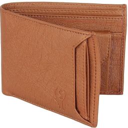 Men Casual, Formal, Travel Tan Artificial Leather Money Clip - Mini-image-55