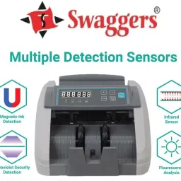 SWAGGERS Super Heavy Duty Note/Currency/ With Fake Note Detection Note Counting Machine image 2