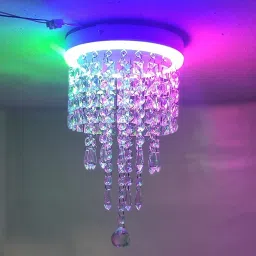 Chandelier for Living Room Ceiling Light W 8'' * H 12'' Warm White rgb9pdq Chandelier Ceiling Lamp-9