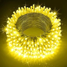 42 LEDs 12 m Gold Steady String Rice Lights-8