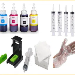 inkpoint INK POINT Refill Ink For DeskJet 2723 Multi-function WiFi Color Printer Black + Tri Color Combo Pack Ink Bottle-image-40
