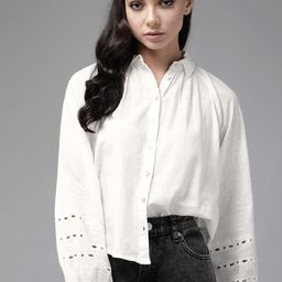 roadster Women Regular Fit Solid Spread Collar Casual Shirt-picture-19