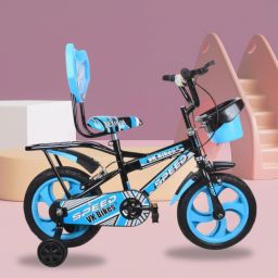 Kids Cycle with Steel Frame & Support Wheels | For Boys & Girls 2 to 5 Year 14 T (inch) Road Cycle-image-16