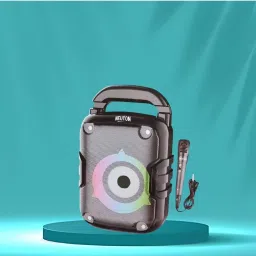 Clairbell DJ Box 20W Bluetooth Speaker with FM Radio, Mic, RGB Light & 4 hour's backER68 20 W Bluetooth Party Speaker-16