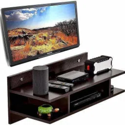 TV Setup Box & Remote Stand MDF (Medium Density Fiber) Wall Shelf-image-38