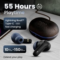 boult W10 55H Battery, 4 Mic ENC, Spatial Audio, 45ms Low Latency, 13mm Drivers, 5.4v Bluetooth Headset image 4