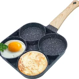 4 in 1 Frying Pan Frying Granite Uttapam Pan Non Stick Pan Fry Pan 34 cm diameter 1 L capacity-8