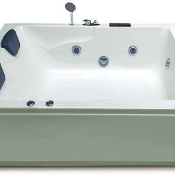 Falcon 5 ft Acrylic Massage with Jacuzzi Massage & Filler System - Ivory Free-standing Bathtub-image-88