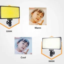 Power Smart Bi-Color Dimmable LED Video Light PS-416 with Battery and Charger for All DSLR 2880 lx Camera LED Light image 3