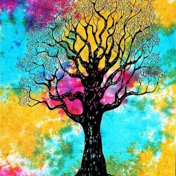 Tapestry Dry Tree of Life Boho Tapestry-28
