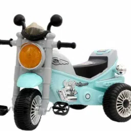 KIDS ROYAL BULLET, BIG SIZE CROM WHEEL,HEAD LIGHT,STORAGE,MADE IN INDIA (Red) Tricycle-picture-2