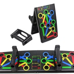 14-in-one ABS plastic Push Up Board Multifunctional Colour Coded Foldable Multi-training Bar-0