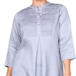 Casual Regular Sleeves Solid Women Grey Top-image-74