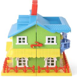 10 Pcs Doll House for Girls with Furniture | Role & Pretend Play Set for Kids-14