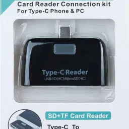 HRYFiNE 3 in 1 USB C to SD/TF Card Reader with Type-C Card Reader image 5