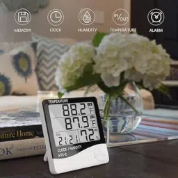 bts HTC-2: Dual Function Temperature and Humidity Meter LCD Display Room Thermometer Hydrometer image 2