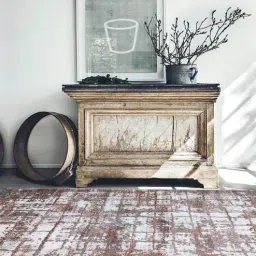 Grey Abstract Polypropylene 4 ft x 6 ft Machine Made Carpet by Apco-picture-7