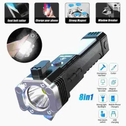 leemoza Pro Ultra Bright Rechargeable LED Flashlight , Waterproof, Tool 5 hrs Torch Emergency Light image 3