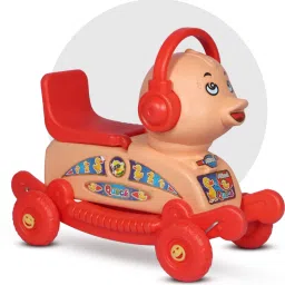 Toy Plus Quack Duck Rider for Kids 1-3 Years Old, 2-in-1 Rocker Scooter Non Battery Operated Ride On-7