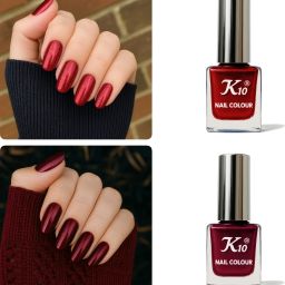 Quick Dry,Chip Resistant, Long Lasting nail paint combo Multi color Red,Maroon-image-16