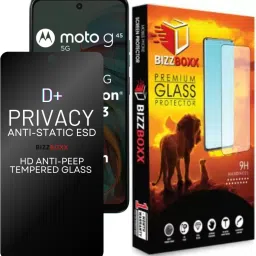 BizzBoxx Edge To Edge Tempered Glass for Motorola g45 5G, Motorola G34 5G, Moto G 45, Moto G 34, Precise Curved Edges, Scratch Guard, temper glass guard, privacy screen guard, temper glass, Privacy-picture-22