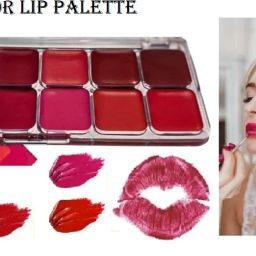 Lip Palette with 12 Colors Creamy Matte Finish Lip Colors Lipstick-image-66