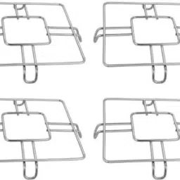 Square Hot Pot Donga Cooker Stand Cookware Tool Size : 8 inch Polished Steel Trivet-40
