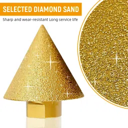 serplex Diamond Drill Conical Bit 38mm Chamfer Multi Use Robust Diamond Conical Drill Bit Chamfer Versatility Specialty Woodworking Bits image 4