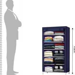cmerchants 6 Rack PP Collapsible Wardrobe image 4