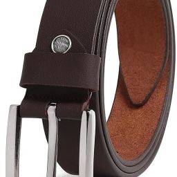 Men Formal Brown Genuine Leather Belt-image-31