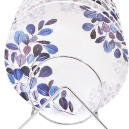 Floral Printed Melamine Plates 7 inch for Snacks /Lunch/Party Plates, Set of 6 Half Plate-image-77