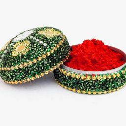 New Sindoor Powder In Small Fancy Gift Box For Women Puja Tilak Suhaag Sindoor-image-90