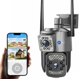 Maizic Smarthome Supercam WiFi Dual Lens Dual Screen [5+5MP] FHD Outdoor CCTV Camera Security Camera-image-37