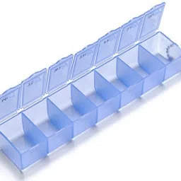 Capsules, Vitamin Tablets, Electronic Components Storage, Electronic Parts Store Hardware Screw Nut, Home Repair Small Parts, Jewellry Store Box-1 Manual 7 Grid Box Organizer-Tablets, Pills-11