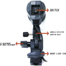 Schsteindar Photography Photo Light Lamp Bulb Single Holder E27 Socket Bracket Studio With E27 to B22 Screw Base Socket Plastic Lamp Holder Light Bulb Adapter Camera Rig image 4