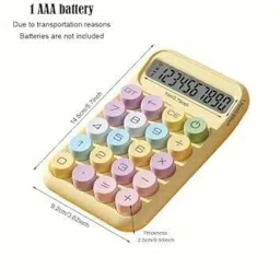 vencon Desktop Calculator with Pastel Coloured Large Buttons BasicCalculator image 2