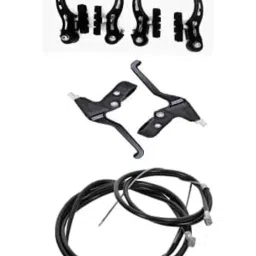 Bicycle Power Brake V Shape Set 3 in 1 panja Set + Lever Set +Wire Set Bicycle Brake Disk-image-2