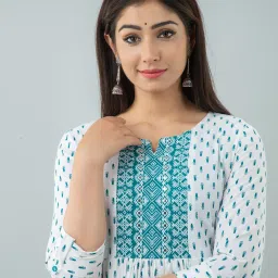 Women Printed Viscose Rayon Anarkali Kurta-image-28