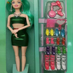 A Classic doll and its collection of accessories-23