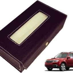 Basic-Black Tissue Box Leatherette-92 Vehicle Tissue Dispenser-image-70