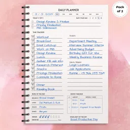 Undated Daily Productivity Tracker and Task Organizer A5 Planner Ruled 160 Pages-18