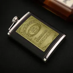 ™Jack Daniel's Stainless Steel Hip Flask 8oz, with Funnel Alcoholic Beverage Stainless Steel Hip Flask-image-31